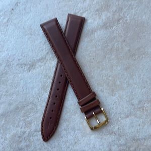 Watch Band Spidel  18mm brown leather band Long